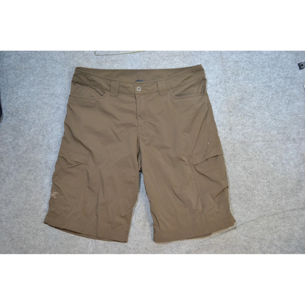 Arc'teryx Shorts Mens 36 Brown Nylon Stretch Cargo Hiking Outdoor 12" Inseam